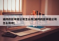 迪拜的区块链公司怎么样[迪拜的区块链公司怎么样啊]